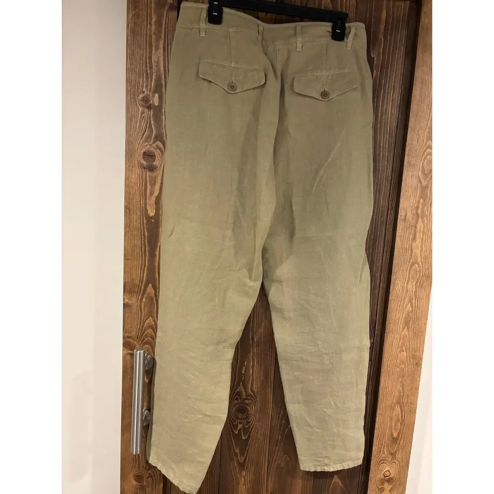 Poetry Tapered Leg Linen Trouser Pants Size 10 - Picture 3 of 11